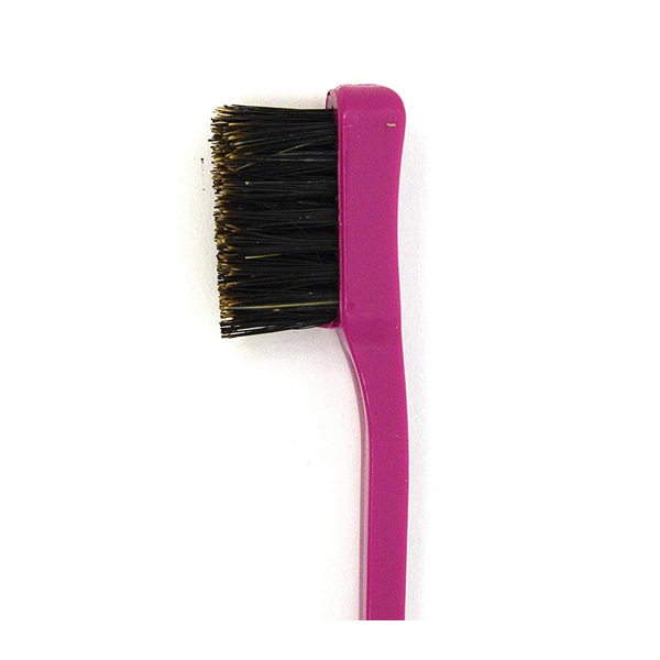 Foxi Fresh Double Sided Edge Control Hair Brush Comb Combo Pack 2 Pieces Pink and Black