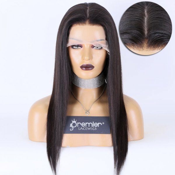 Light Scalp Silk Top Full Lace Wigs Chinese Virgin Human Hair Silky Straight Premierlacewigs