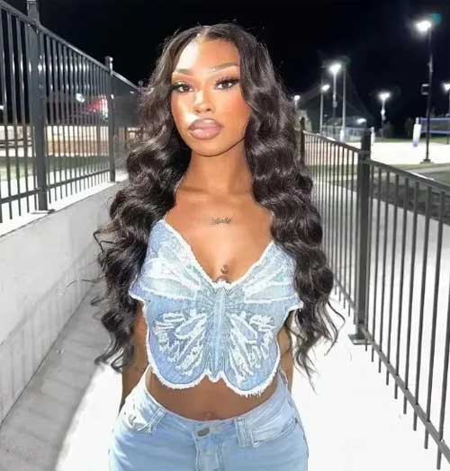 FLW-W1 Gorgeous Wavy Hair Full Lace Wig 26 inches 130% 