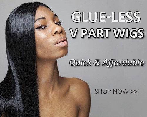 Glueless V Part Wigs