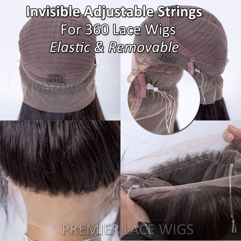 the invisible adjustable strings for 360 lace wigs 